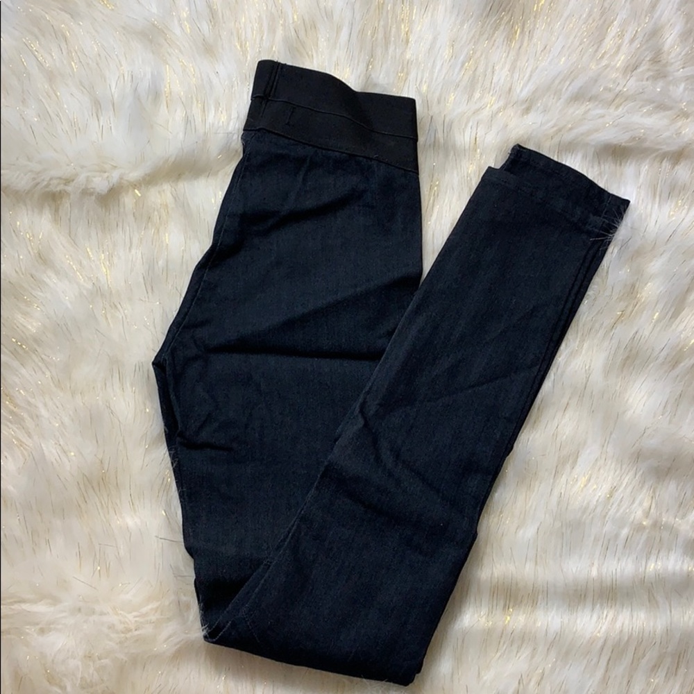PAIGE Pull-On Elastic high waist denim jeggings